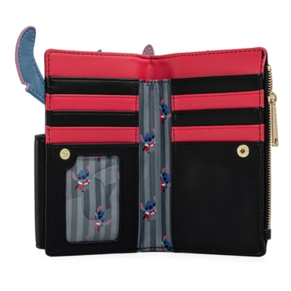 Loungefly Disney Vampire Stitch Bowtie Mini Backpack w/wallet and PIN